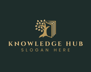 Book Tree Knowledge logo design