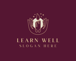 Wellness Candle Spa logo design