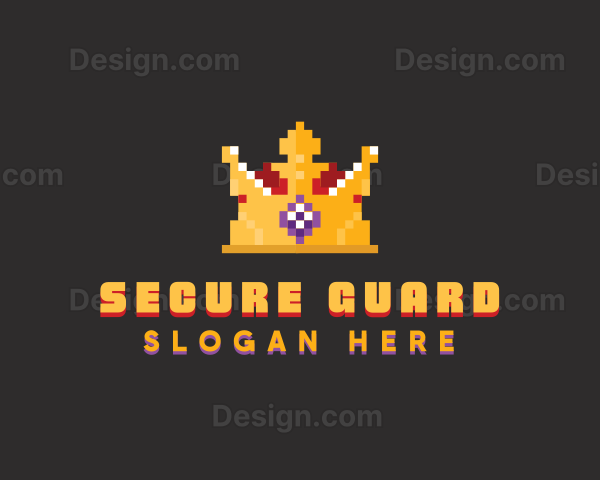 Pixelated Royal Crown Logo