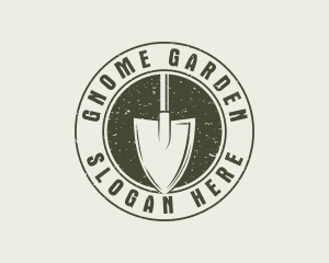 Rustic Garden Shovel logo design