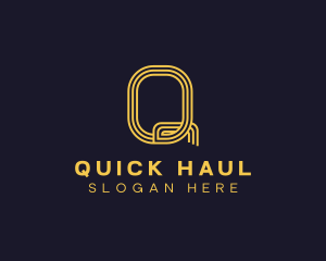 Digital Programming Letter Q logo design