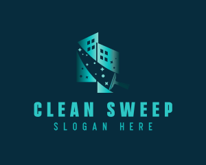 Squeegee Building Cleaning logo design