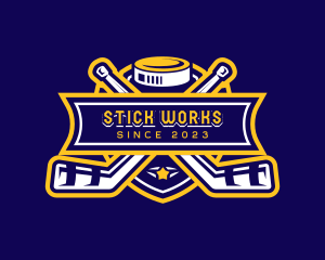 Hockey Sports Athlete logo design