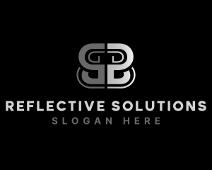 Stylish Marketing Reflection Letter B logo