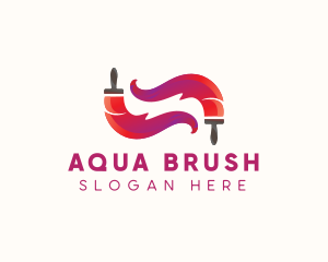 Renovation Paint Brush logo design