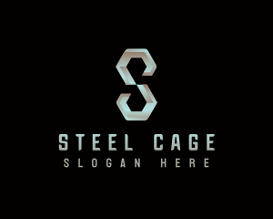 Industrial Steel Letter S logo design