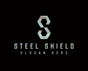 Industrial Steel Letter S logo design