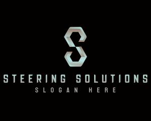 Industrial Steel Letter S logo design