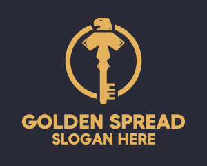 Golden Eagle Key logo design