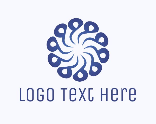 Swirl logo example 4