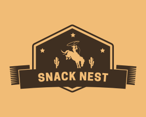 Western Cowboy Horse logo design