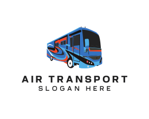 Tourist Bus Transport logo design