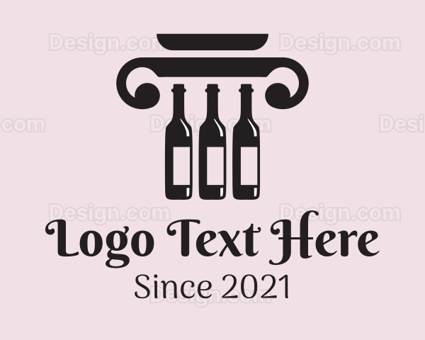 Wine Column Bar Logo