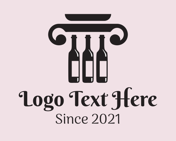 Bottles logo example 3