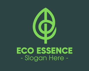 Modern Eco Green Leaf logo design