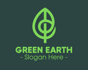 Modern Eco Green Leaf logo design