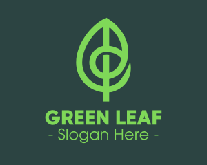 Modern Eco Green Leaf logo design