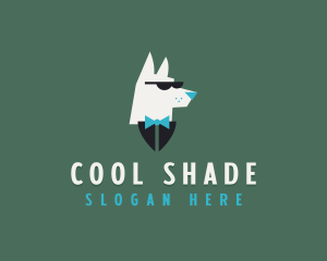 Dog Shades Tuxedo logo design