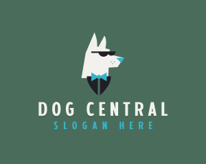 Dog Shades Tuxedo logo design