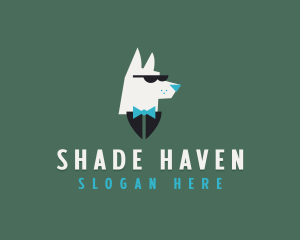 Dog Shades Tuxedo logo design