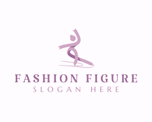 Figure Skating Athlete logo design