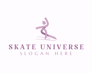 Figure Skating Athlete logo design