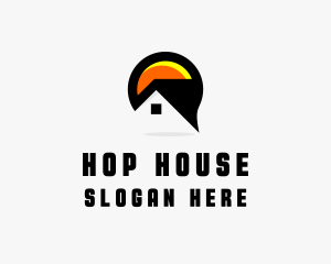 House Village Residence logo design