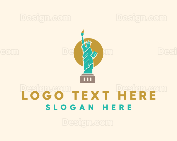 Statue Lady Liberty Logo