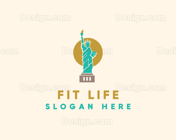 Statue Lady Liberty Logo