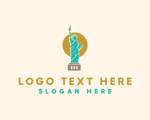 Statue Lady Liberty  logo