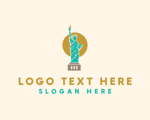 Statue Lady Liberty  Logo