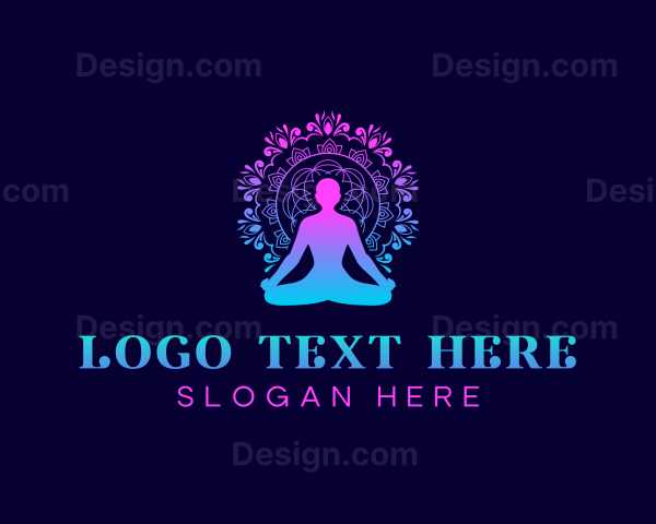 Yoga Mandala Human Wellness Logo