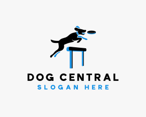 Dog Frisbee Training logo design