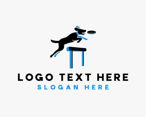 Training - Dog Frisbee Training logo design