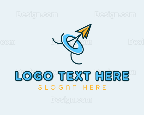 Plane Forwarding Freight Logo