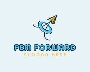 Plane Forwarding Freight  logo design