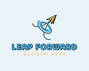 Plane Forwarding Freight  logo design