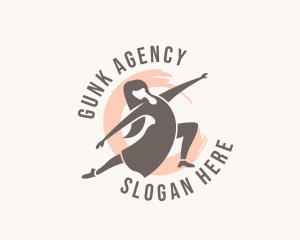 Woman Dancer Dancing logo design