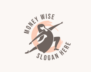 Woman Dancer Dancing logo design