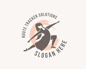 Woman Dancer Dancing logo design