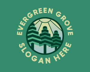 Polygon Tree Forest logo design