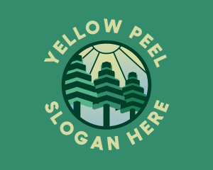 Polygon Tree Forest logo design