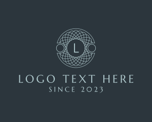 Geometric Yarn Line Art logo