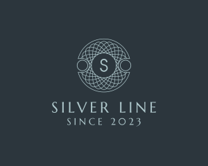 Geometric Yarn Line Art logo design