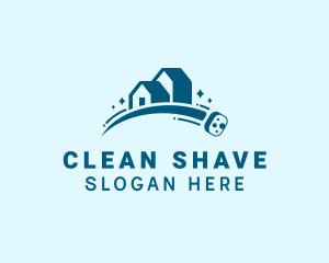 House Scrub Cleaning logo design