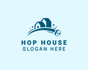 House Scrub Cleaning logo design