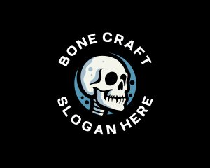 Skeleton Skull Avatar logo design