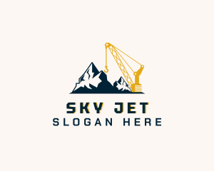 Industrial Construction Crane Logo