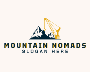 Industrial Construction Crane logo design