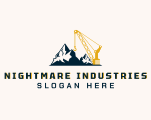 Industrial Construction Crane logo design